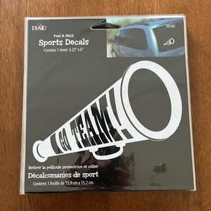 “Go Team” Cheer Megaphone Car Decals - Ten total being sold together